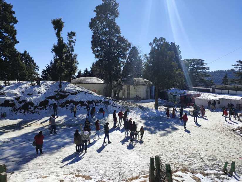 nainital snow view